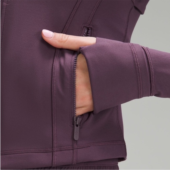 Lululemon Define Cropped Jacket Nulu Size 12 Grape Thistle Purple LW3HB5S GPTH - Picture 4 of 11